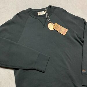 NWT FAHERTY High Standard Fleece Crewneck Sweater Sweatshirt Men's S Black‎